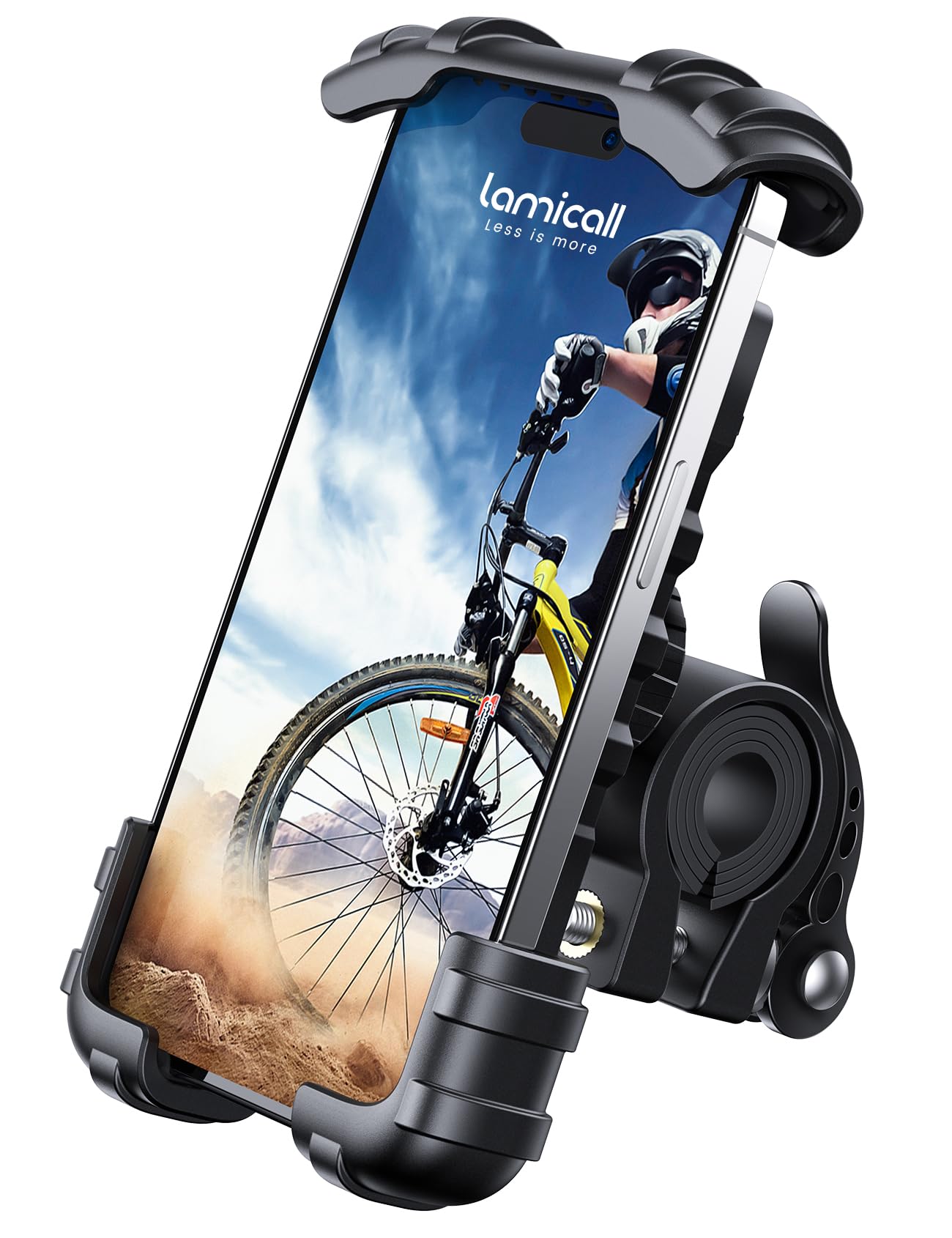 Lamicall Bike Phone Holder Mount with 360-Degree Rotation