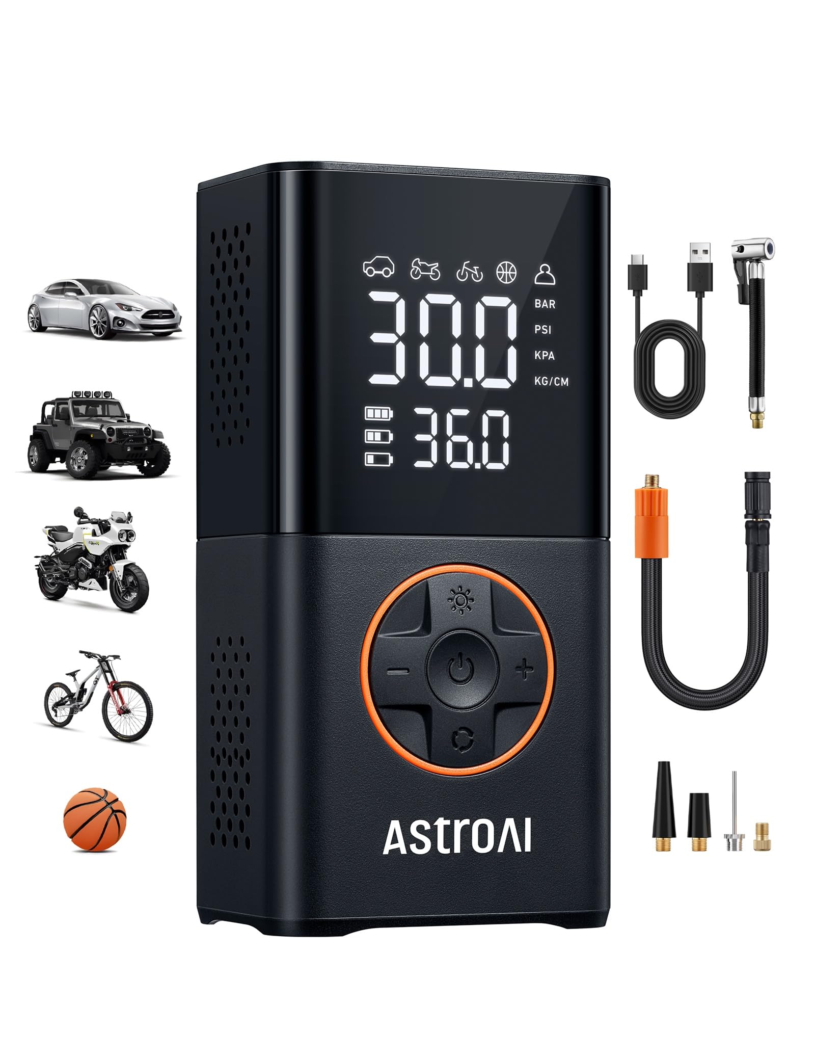 AstroAI L7 Portable Tire Inflator and Air Compressor 150 PSI